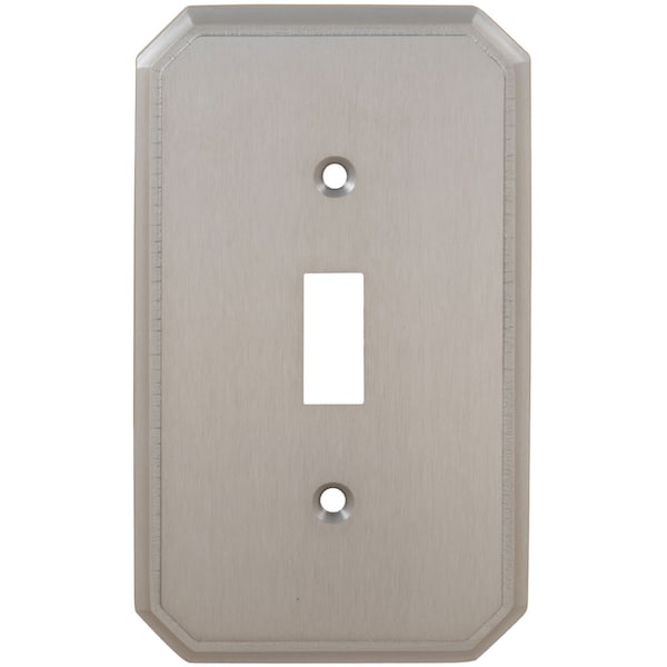 Omnia Single Traditional Switch Plate, Number of Gangs: 1 Solid Brass, Shaded Bronze, Lacquered Finish - 8014/S.SB