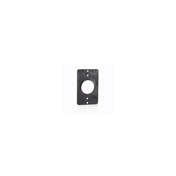 Leviton Power Distribution Units Pdus Coverplate 1.39 Diam Single-Gang Black - 3052-E