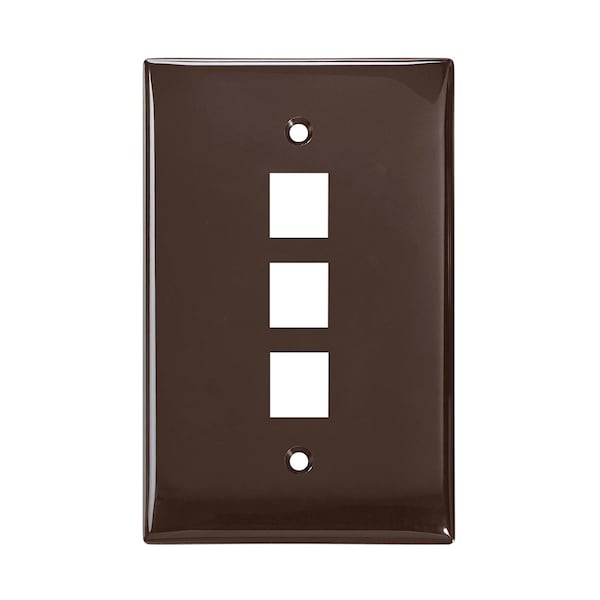 Leviton Number of Gangs: 1 High-Impact Nylon, Brown - 41091-3BN