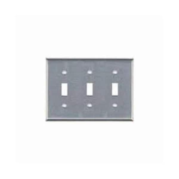 Mulberry Number of Gangs: 3 430 Stainless Steel, Satin Finish - 97073