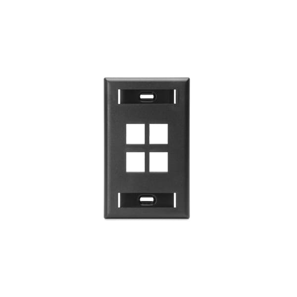 Leviton Number of Gangs: 1 High-Impact Plastic, Black - 42080-4ES
