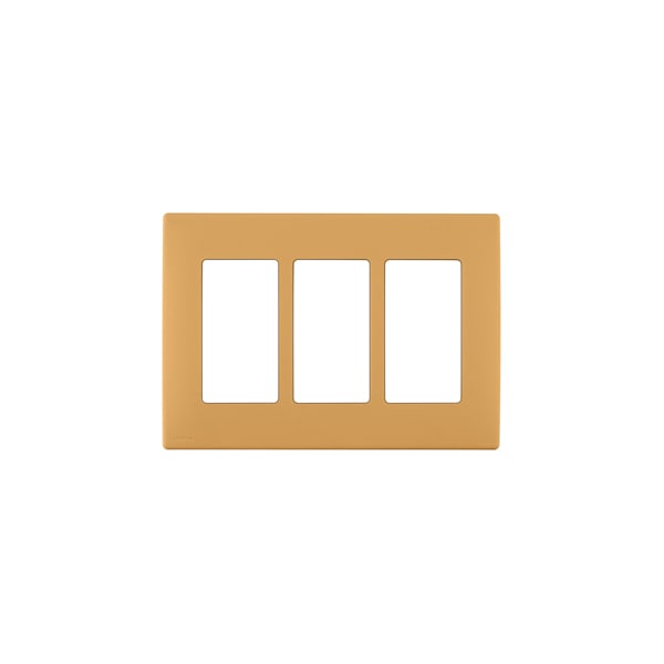 Leviton WALLPLATES RENU 3 GANG WLPLT TOASTED COCONUT - REWP3-TC