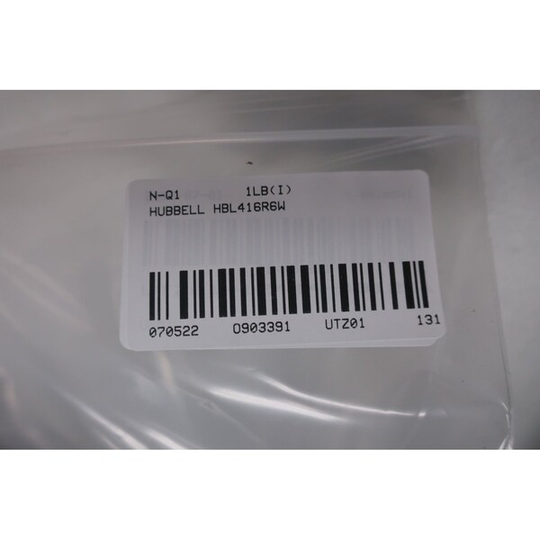 Hubbell Pin and Sleeve 3P 4W 16A Amp 380/415V-AC Receptacle - HBL416R6W