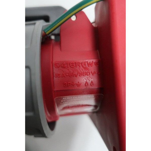 Hubbell Pin and Sleeve 3P 4W 16A Amp 380/415V-AC Receptacle - HBL416R6W