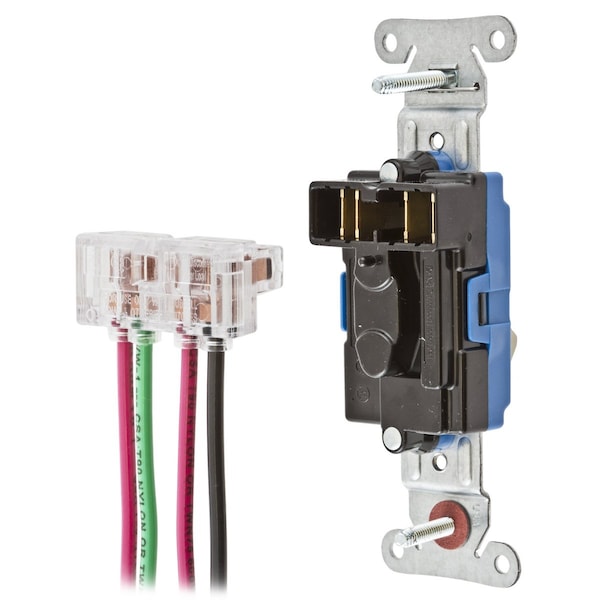 Hubbell Wall Swtch, 3-Way, 120/277V, 15A, Ivry, Toggl - SNAP1203INA