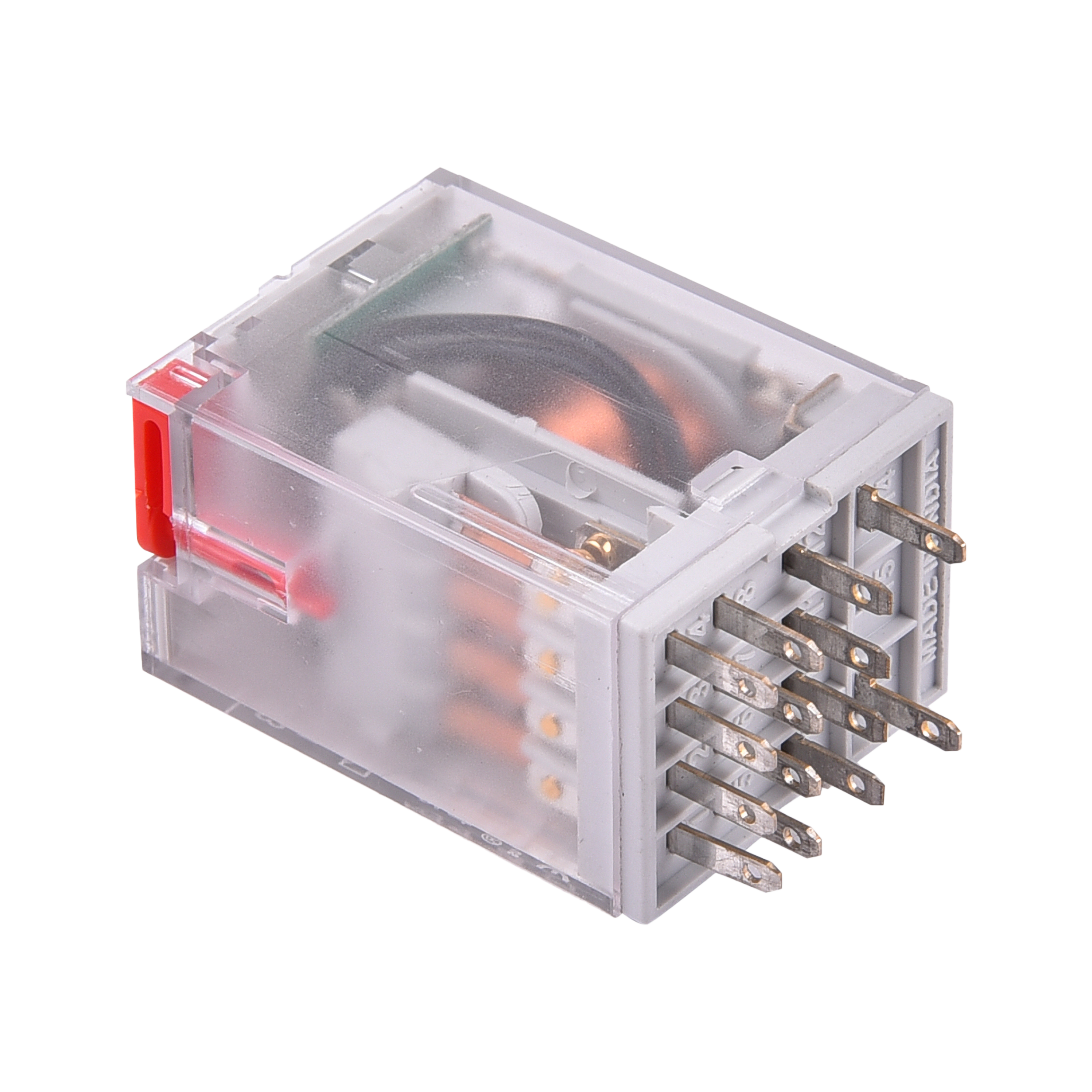 C3Controls Series 200 - General Purpose Relay, Blade Style,, 4PDT (4 C/O), 6 Amps,, 24VAC coil - 200-GP4C06C