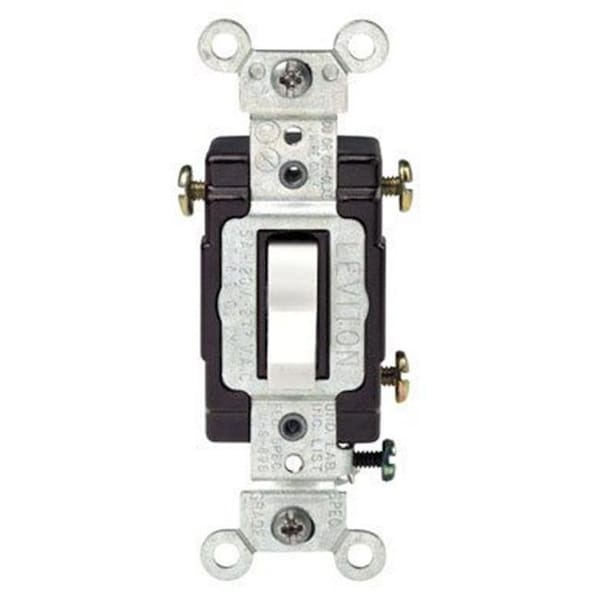 Leviton Leviton Mfg Switch 3Wy 15A120V Lt Wh Cd C22-05503-LHW - 4995627