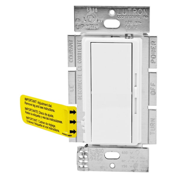Hubbell Wiring Device-Kellems Dimmers & Fan Speed Controls RDVCL153PW - RDVCL153PW