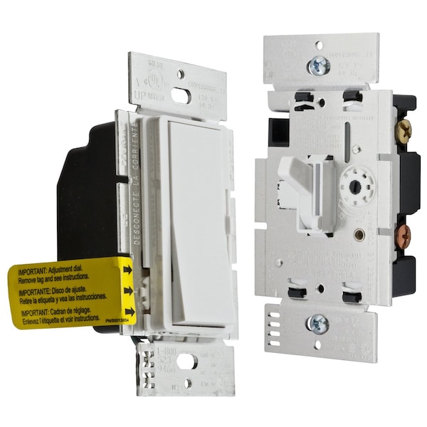 Hubbell Wiring Device-Kellems Dimmers & Fan Speed Controls RDVCL153PW - RDVCL153PW