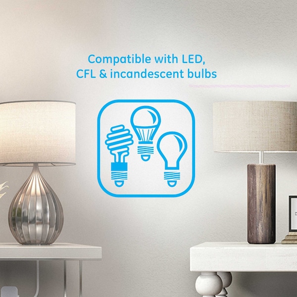 Ge GE mySelectSmart Lighting Control, WIreless Remote with Dimming, 1 Polarized Outlet, Indoor - 37781