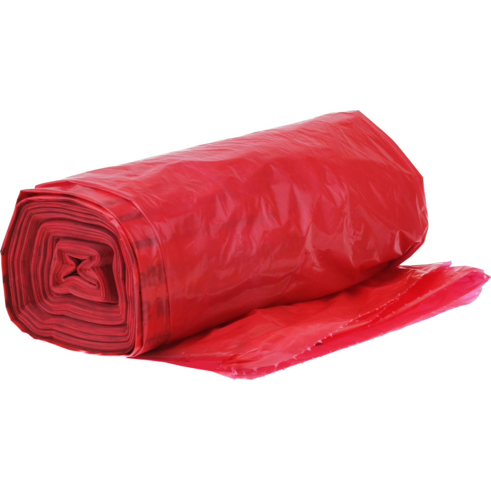 PRO-SOURCE 500 Qty 1 Pack 10 Gal Capacity, Red, Low-Density Polyethylene, Hazardous Waste Bag - PSIW242412-75