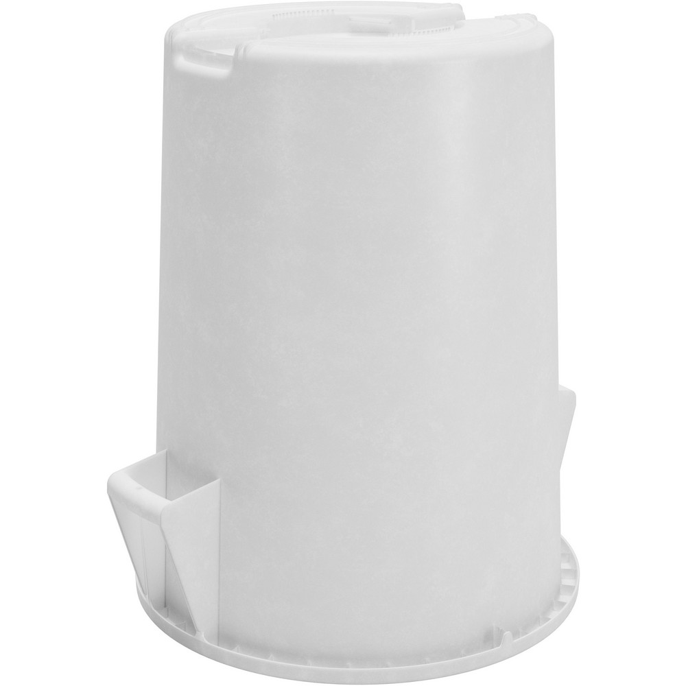 Carlisle Bronco™ 55 gal Round Trash Container, White - 84105502