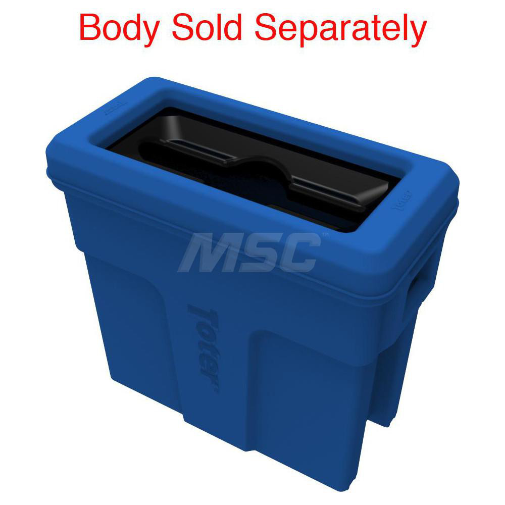 Toter Mixed Recycling Opening Lid: Rectangle, For 16 & 23 gal Trash Container - SL000-30705