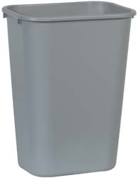 Cortech USA Trash Can: 45 gal, Round, Gray - 45200FR