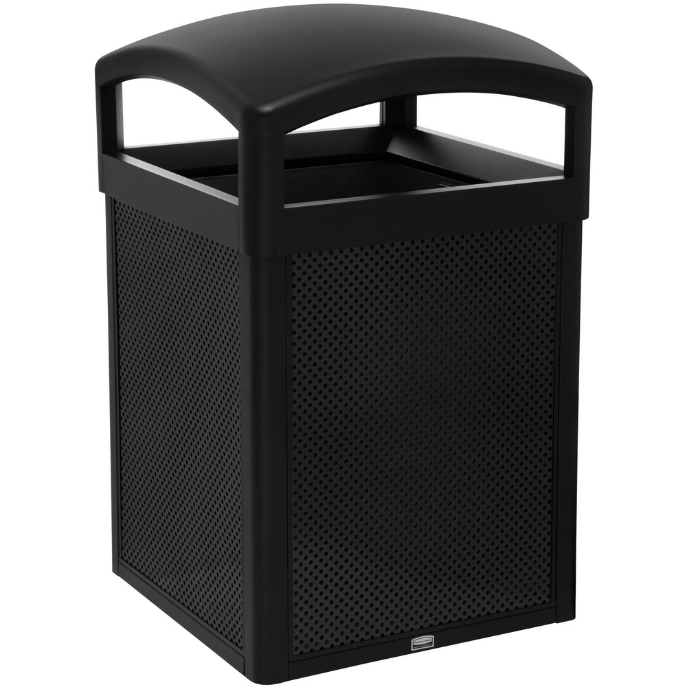 Rubbermaid Decorative Metal Panels, Medium, Black, 20.72" × 0.5" × 27.95" - 2182610
