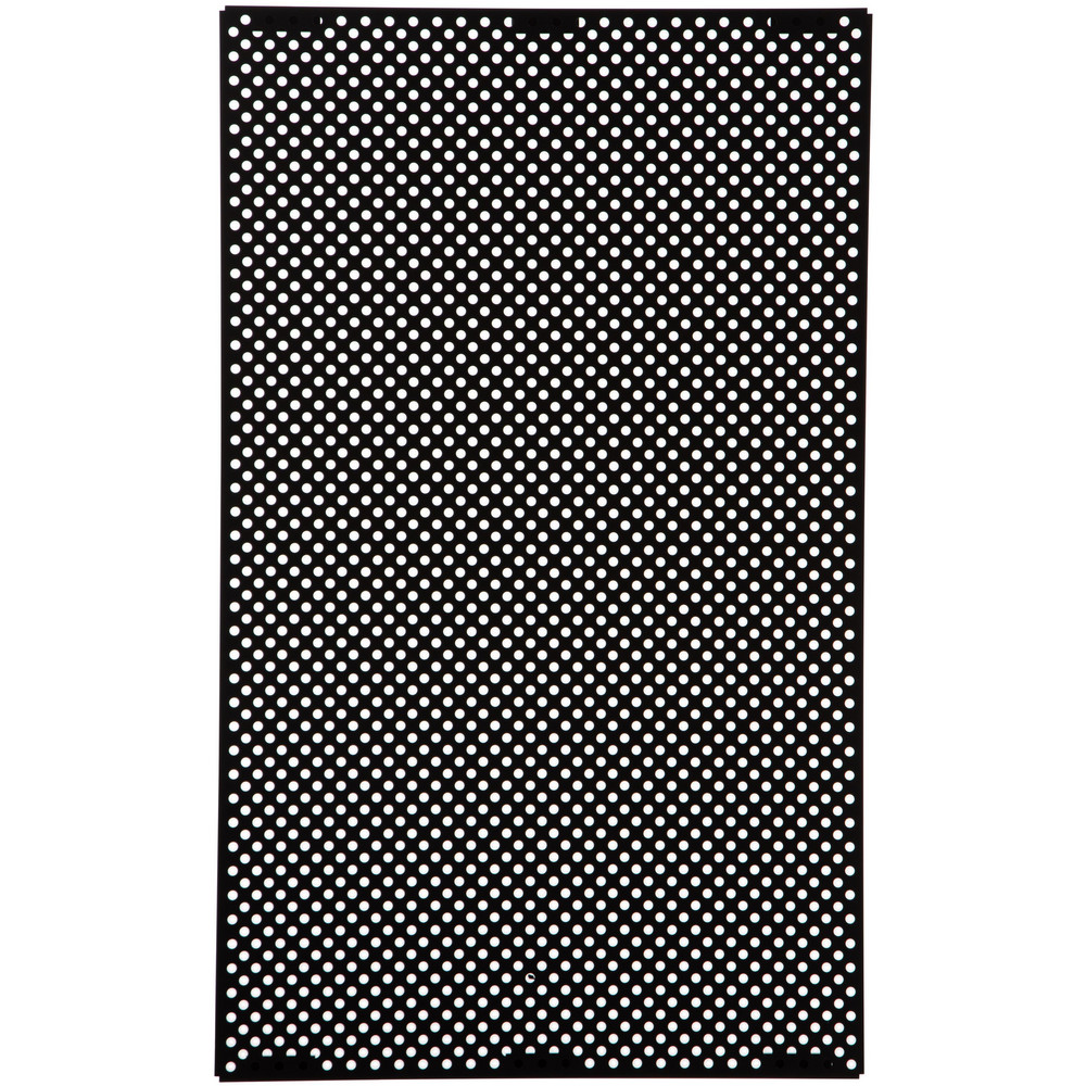 Rubbermaid Decorative Metal Panels, Medium, Black, 20.72" × 0.5" × 27.95" - 2182610