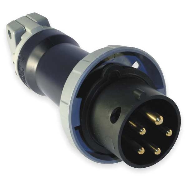 Hubbell IEC Pin and Sleeve Plug, 4P, 5W, 30A, 600V - HBL530P5W