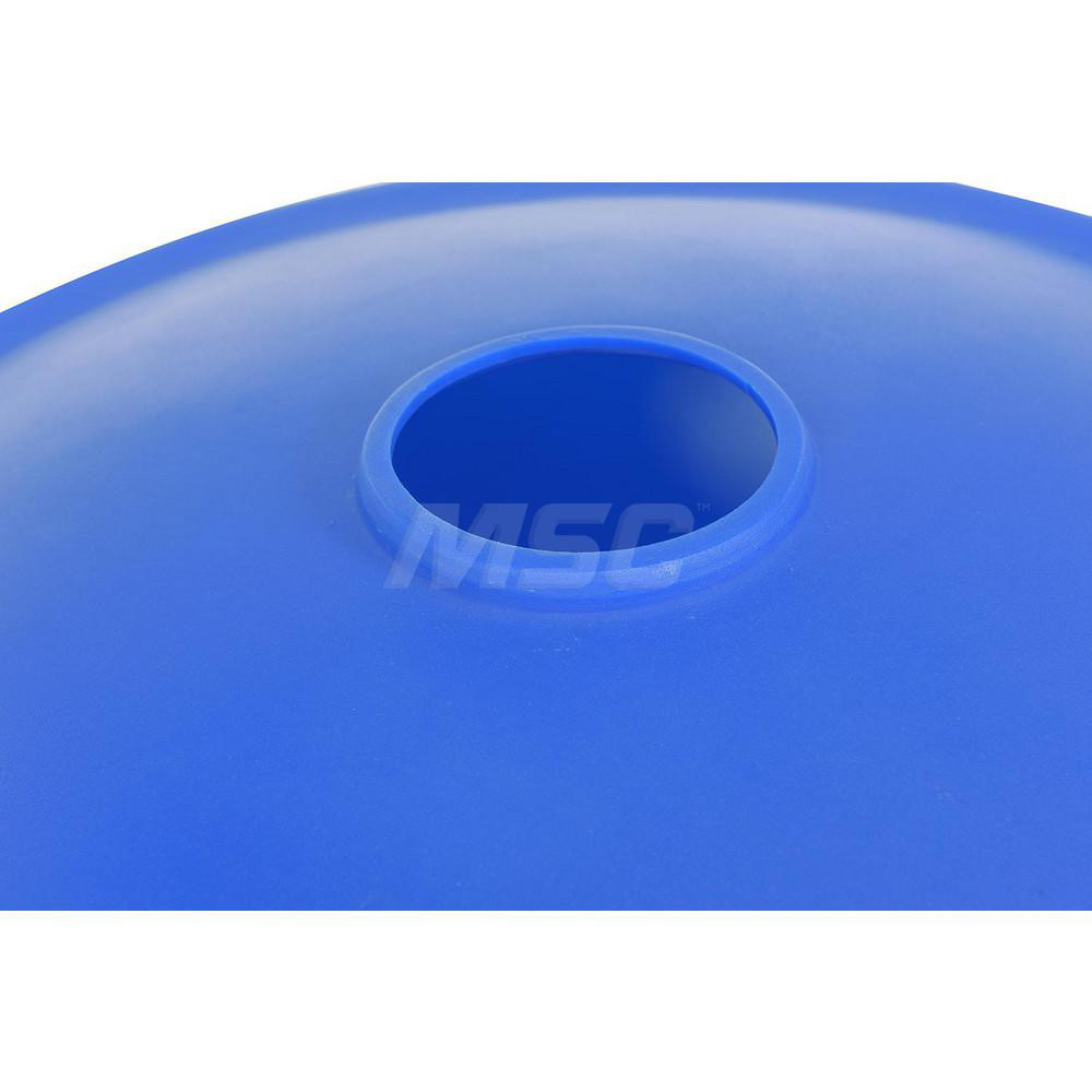 Vestil Trash Can & Recycling Container Lid: Round, For 3.5, 5 & 6 gal Trash Can - DC-P-55-CAN-UF-BU