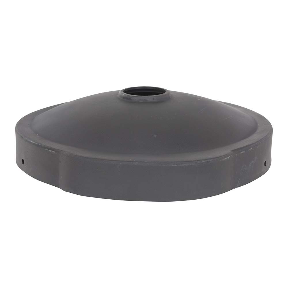 Vestil Trash Can & Recycling Container Lid: Round, For 3.5, 5 & 6 gal Trash Can - DC-P-55-CANF-UF-BK