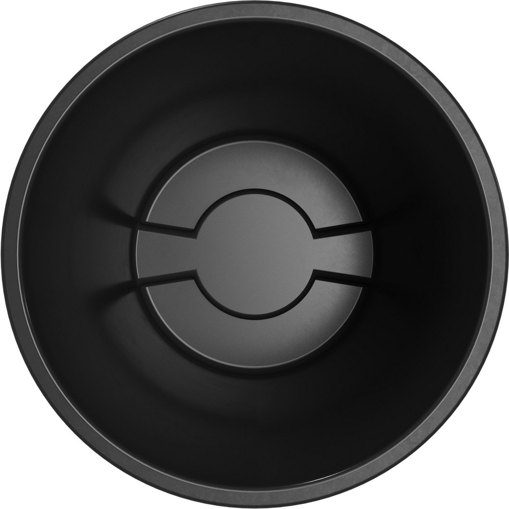 Carlisle Bronco™ 55 gal Round Trash Container, Black - 84105503