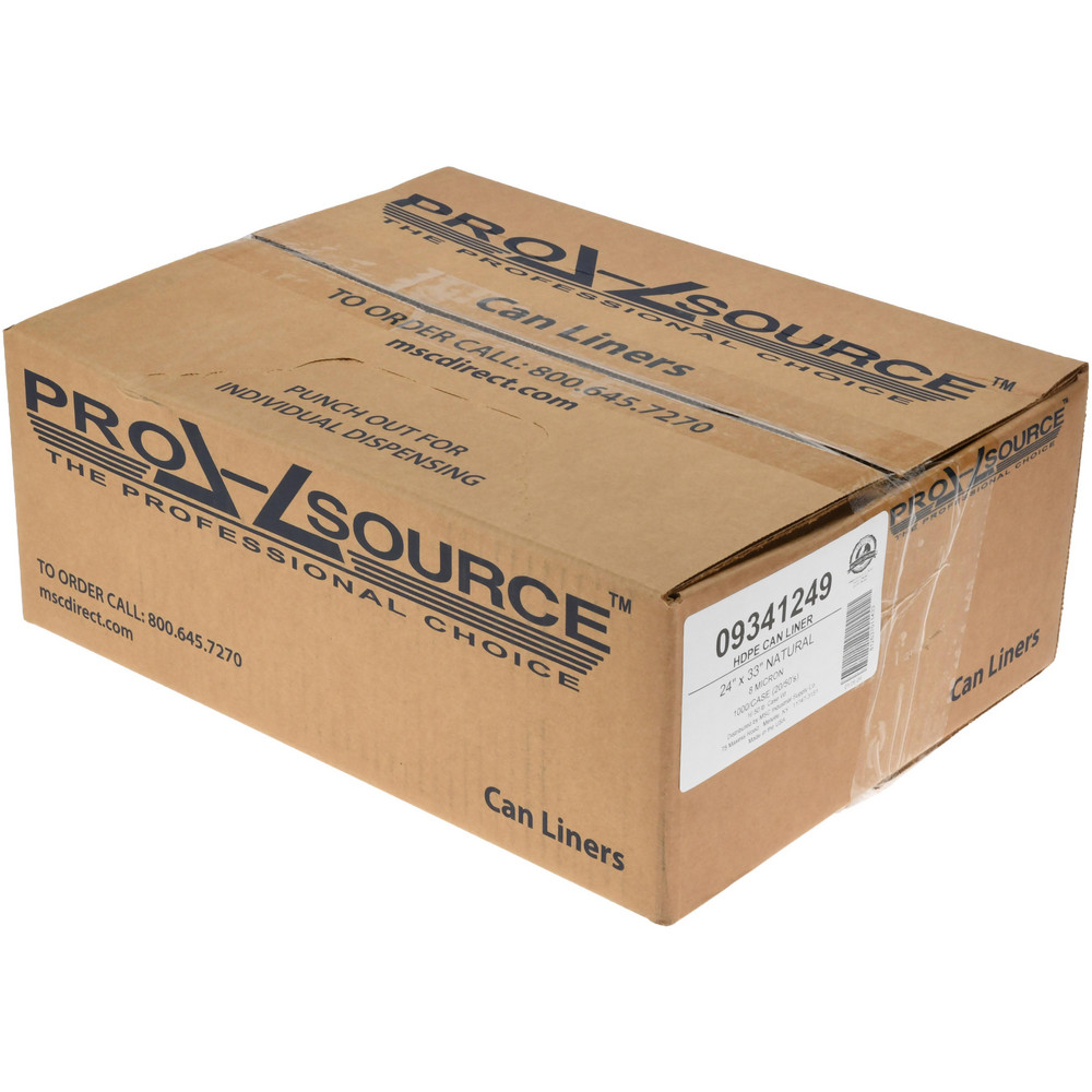 PRO-SOURCE Light Duty Trash Bags: 16 gal, 0.31 mil, Pack of 1000 - PSNR243308N