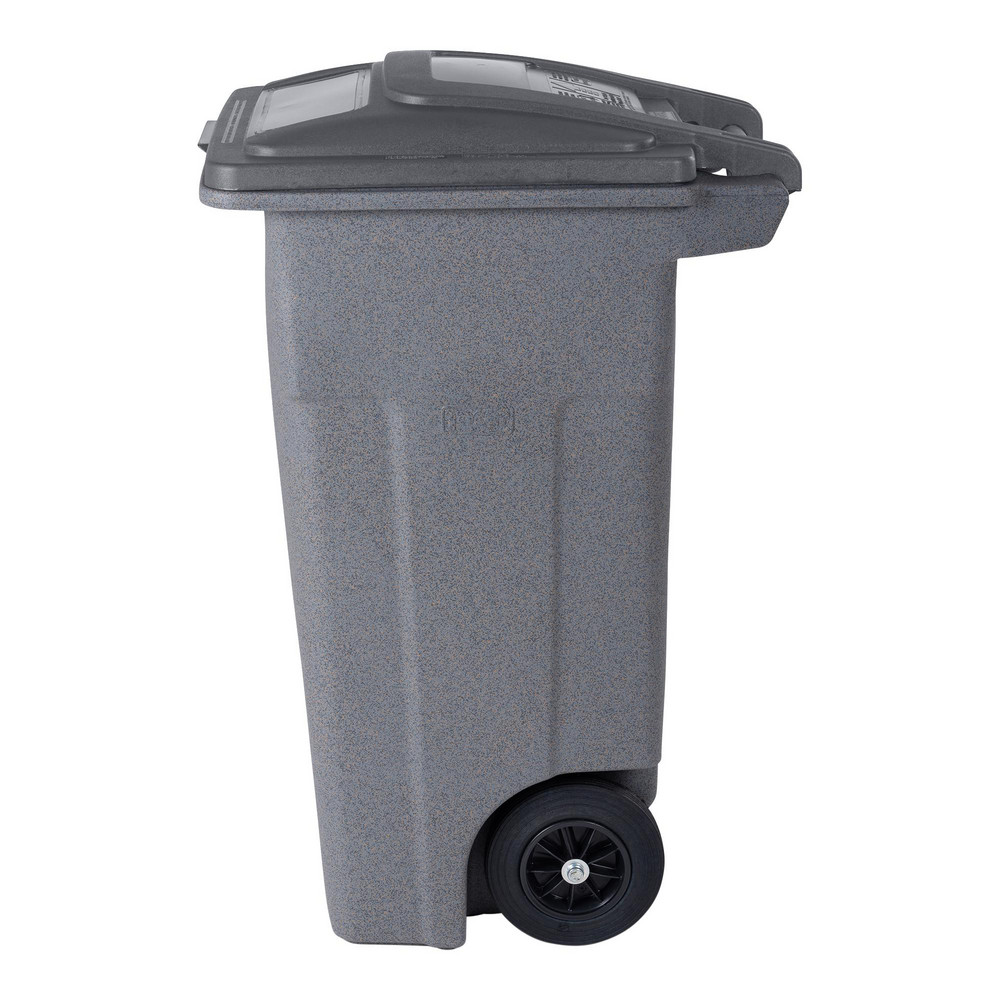 Toter Rollout Trash Can: 32 gal, Rectangle, Gray - ANA32-60594
