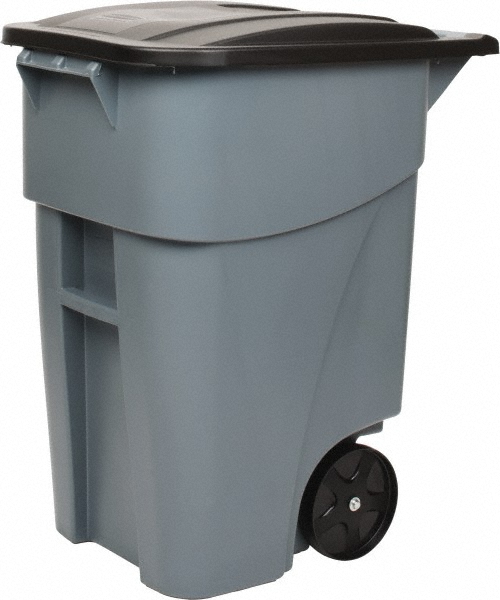 Rubbermaid SLIM JIM Plastic Rectangular Trash/Garbage Can/Bin with Venting Channels, 23 Gal, Beige - FG354060BEIG