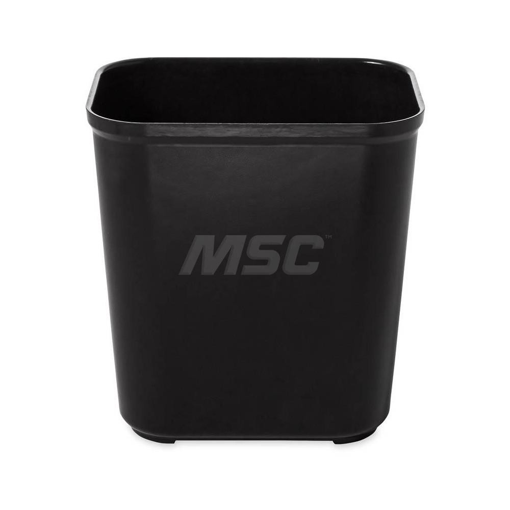 Rubbermaid Fire Resistant Wastebasket, 28 Qt, Black - FG254300BLA