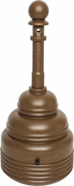 Eagle 5 Qt Polyethylene Cigarette & Cigar Receptacle - 1206BLACK