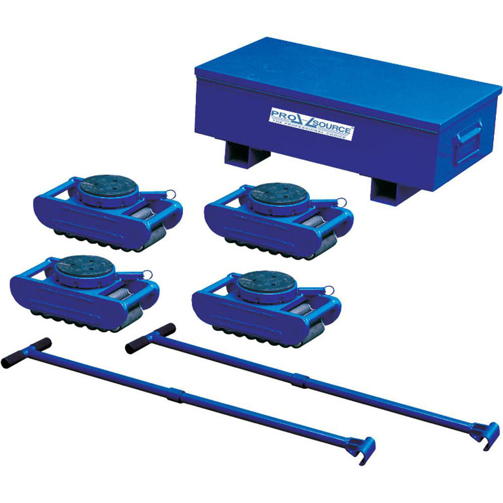 Toter Trash Can Dollies: Caster Dolly, Round, 32 gal, 55 gal, 44 gal, Atlas - WDL10-00BLK