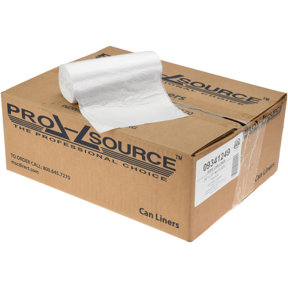 PRO-SOURCE Medium Duty Trash Bags: 56 gal, 0.8 mil, Pack of 100 - PSRB4741HP