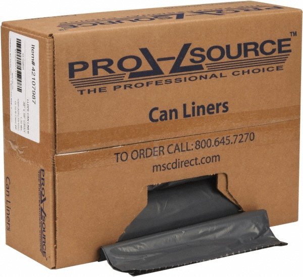 Value Collection Contractor Trash Bags: 55 gal, 1.5 mil, Pack of 100 - 19119