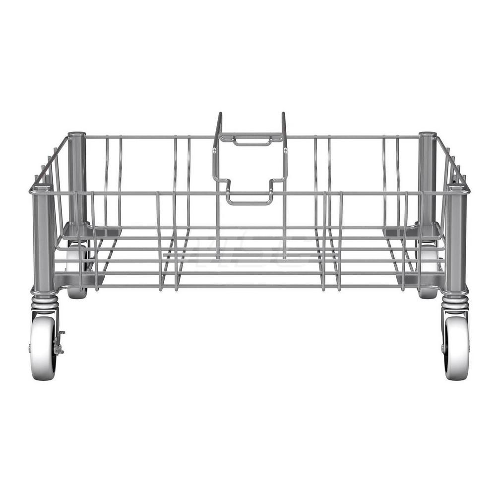 Rubbermaid Rectangle Stainless Steel Trash Can Dolly - 1956191