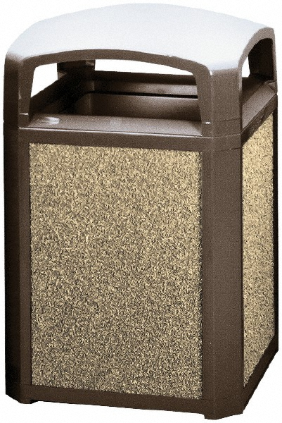 Rubbermaid Decorative Plastic Landfill Panels, Medium, Black, 20.72" × 0.5" × 27.95" - 2182671