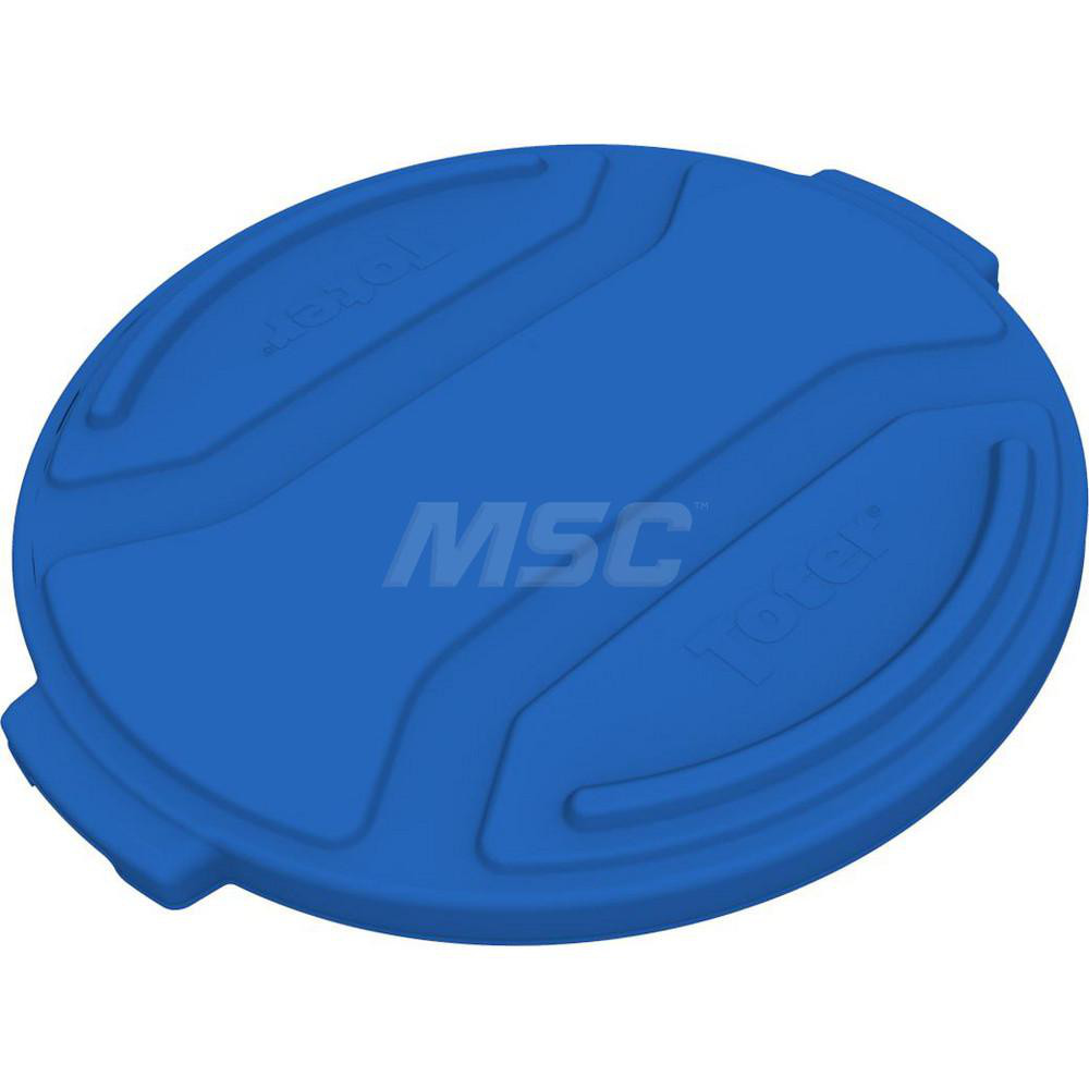 San Jamar Trash Can & Recycling Container Lids: Flat, Round, Round, Most 32- and 44-gal Capacity Receptacles - SJMKA3244