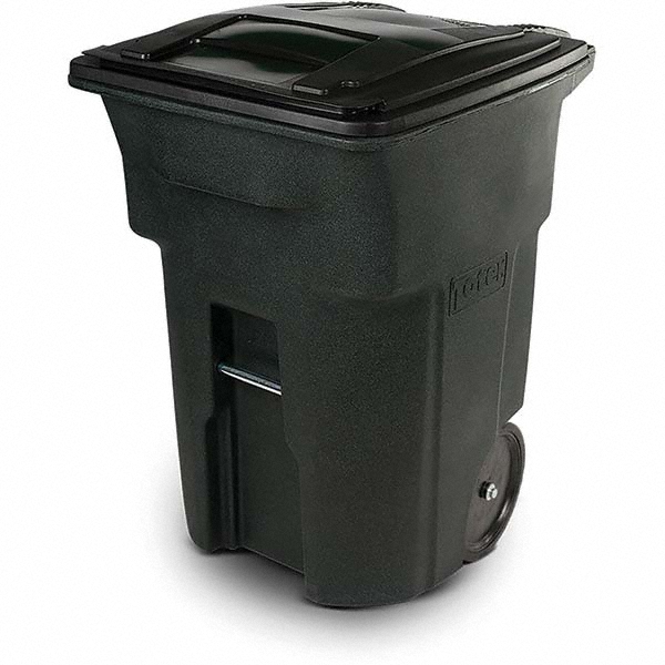 Toter Rollout Trash Can: 96 gal, Rectangle, Green - ANA96-54342