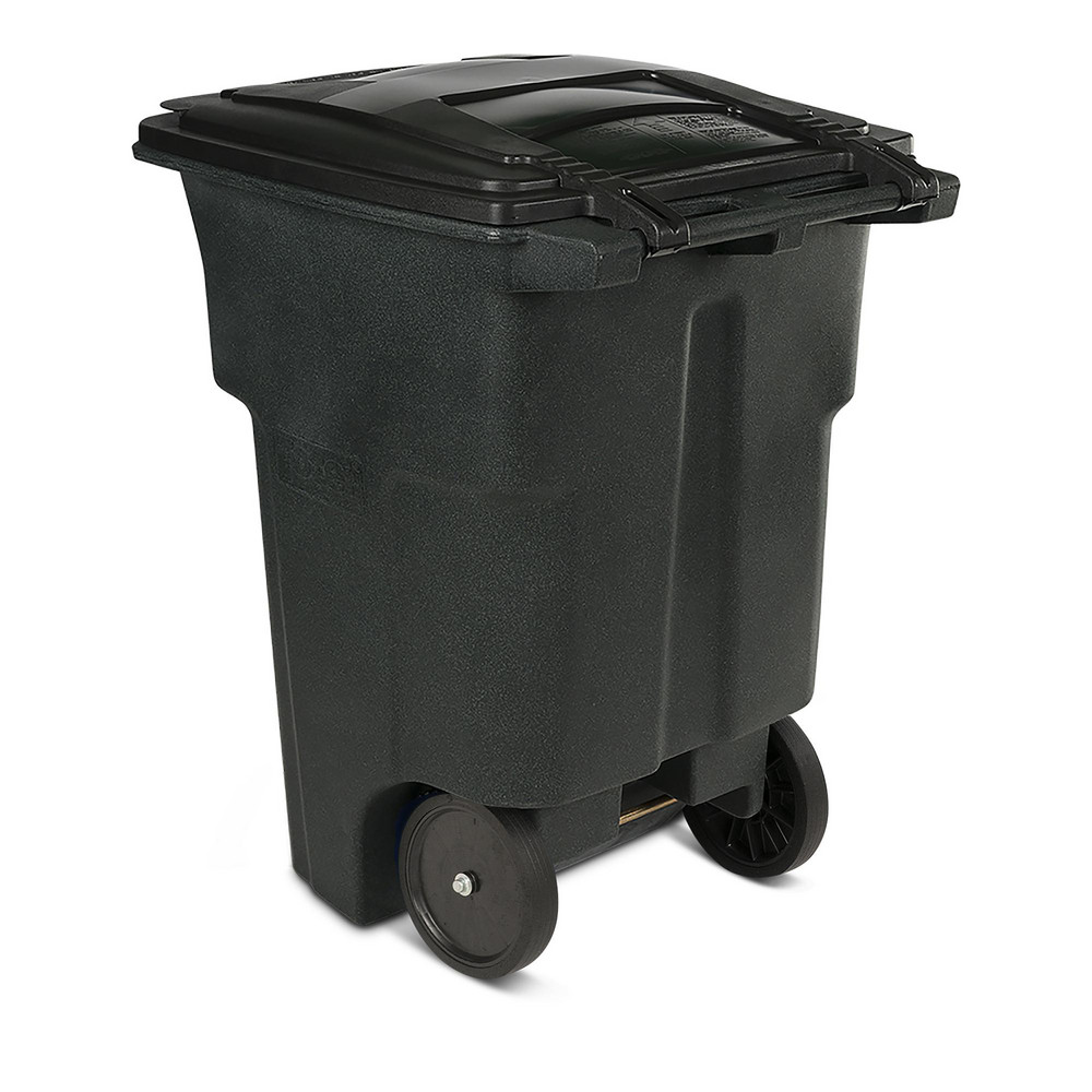 Toter Rollout Trash Can: 96 gal, Rectangle, Green - ANA96-54342