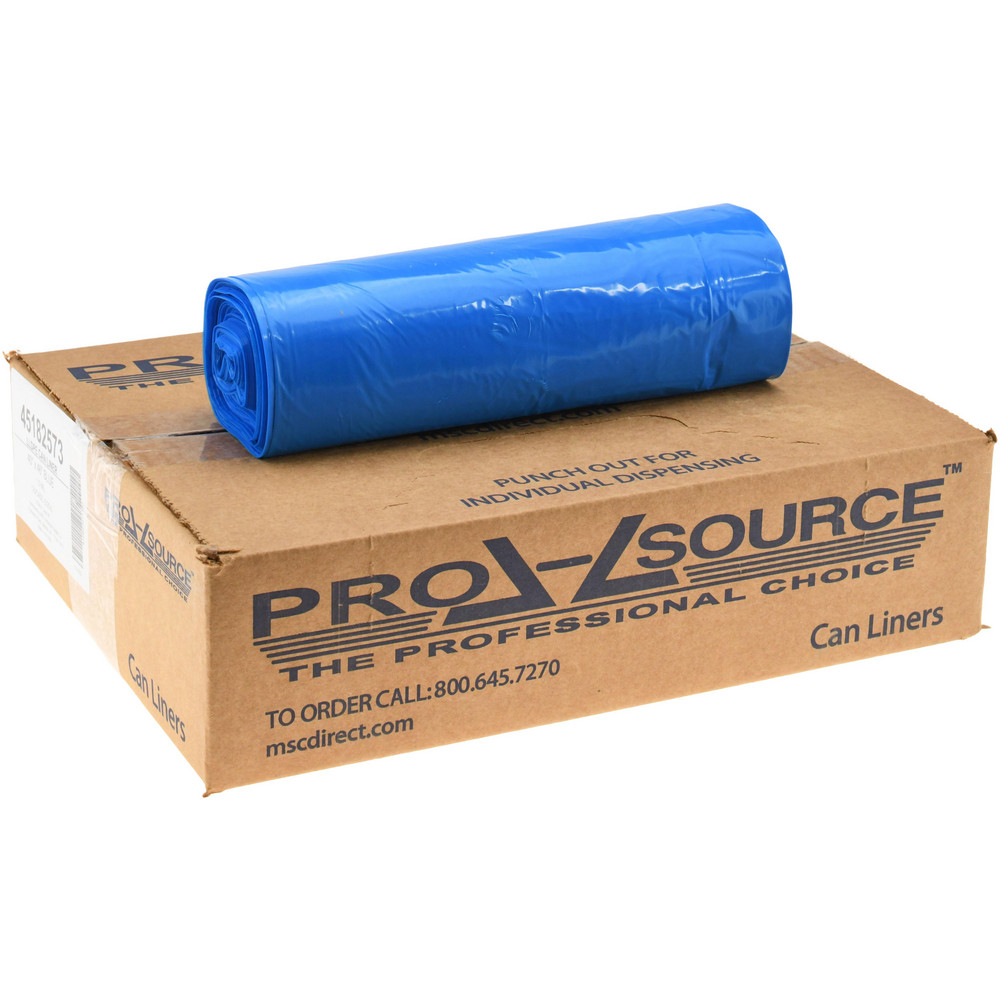 PRO-SOURCE Heavy Duty Trash Bags: 45 gal, 1 mil, Pack of 125 - PSRST40461XT