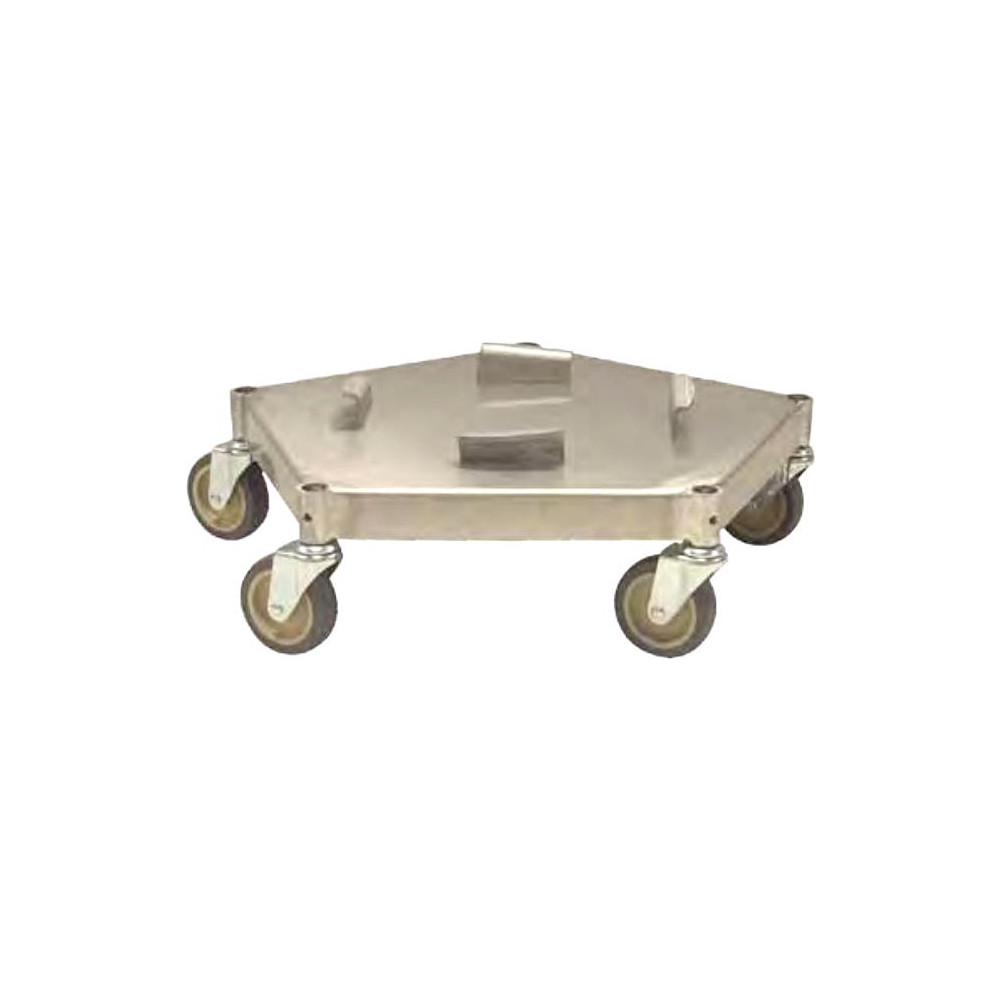 Rubbermaid 3 Qty 1 Pack Round Polyethylene Twist-On Trash Can Dolly - FG265103BLA
