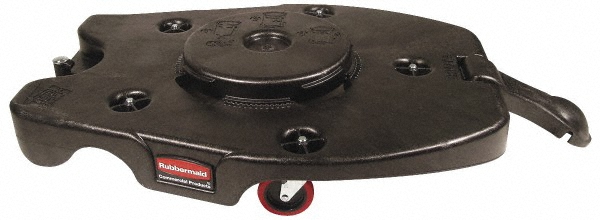 Rubbermaid 3 Qty 1 Pack Round Polyethylene Twist-On Trash Can Dolly - FG265103BLA