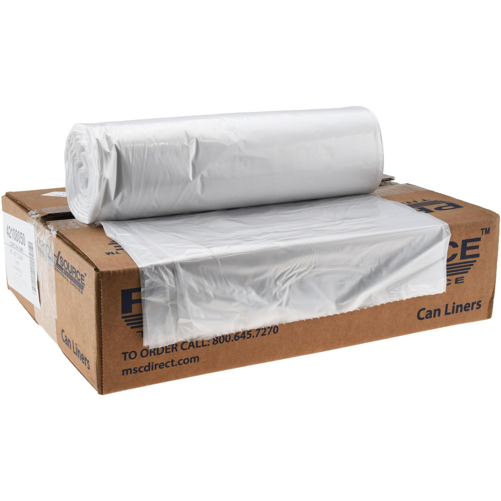 PRO-SOURCE Heavy Duty Trash Bags: 56 gal, 1.1 mil, Pack of 100 - PSRST4347XHC