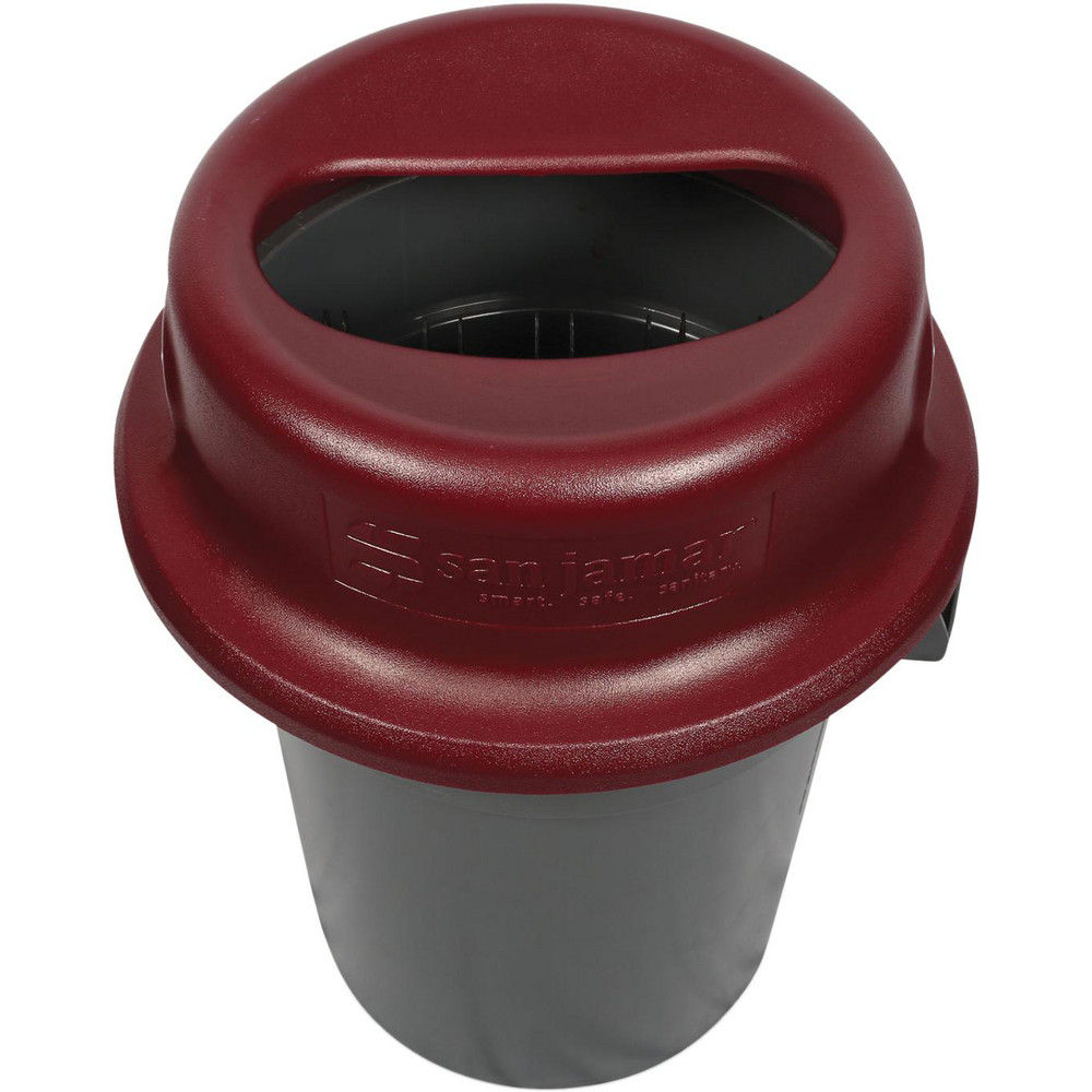 San Jamar Trash Can & Recycling Container Lids: Flat, Round, Round, Most 44-gal Capacity Receptacles - SJMKA4400