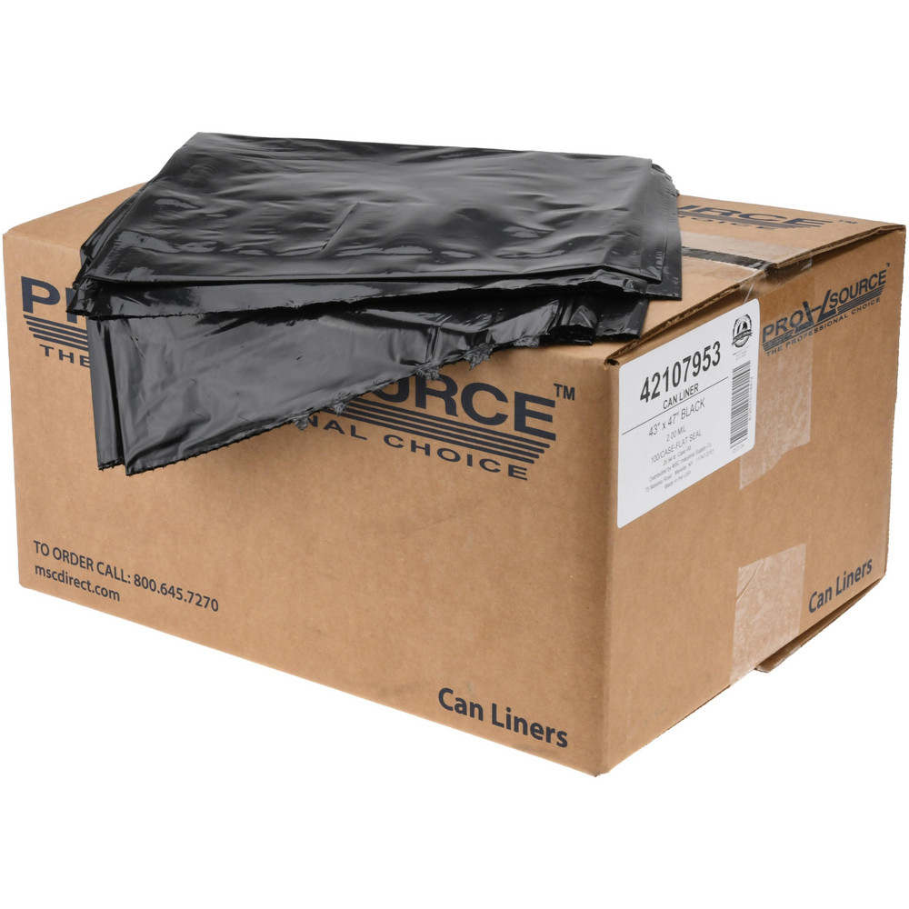 Made in USA Contractor Trash Bags: 56 gal, 2 mil, Pack of 100 - RM434720