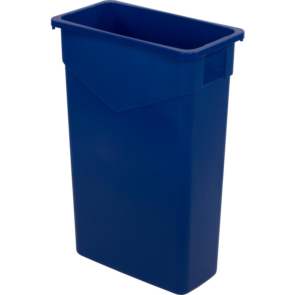 Carlisle Trimline™ 23 gal Rectangle Waste Container, Blue - 34202314