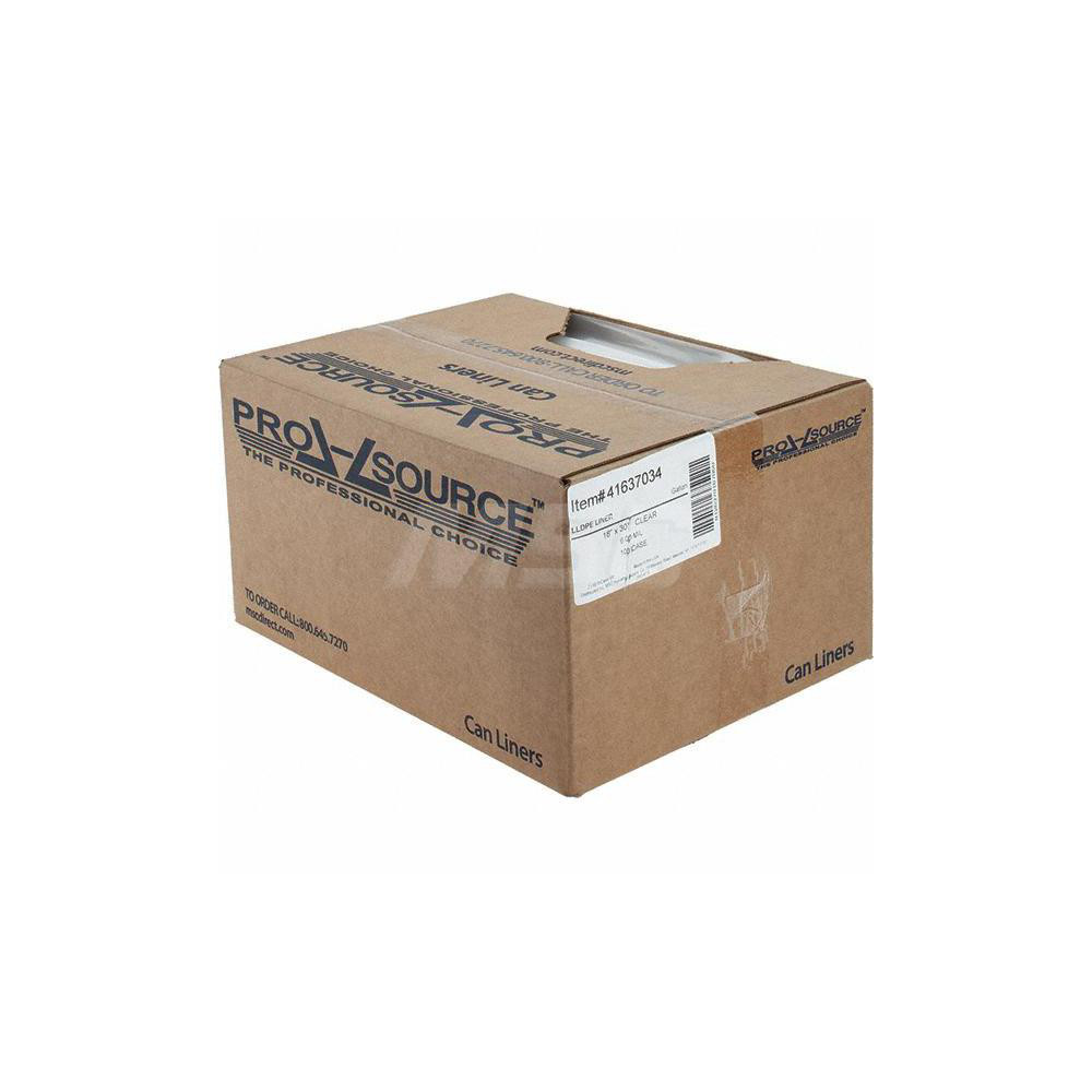 PRO-SOURCE Pack of (250) 24 Gal Capacity, Clear, Linear Low-Denstiy Polyethylene (LLDPE), Hazardous Waste Bags - PSDL183060C