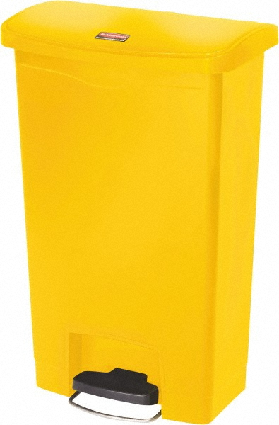 Rubbermaid 13 Gal Square Unlabeled Trash Can - FGST24EPLWH