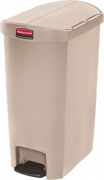 Rubbermaid 13 Gal Square Unlabeled Trash Can - FGST24EPLWH