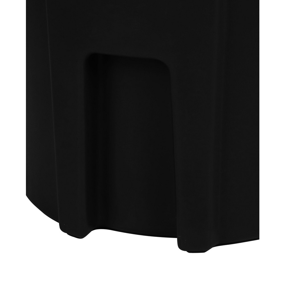 Toter Trash Can: 32 gal, Round, Black - RND32-B0200