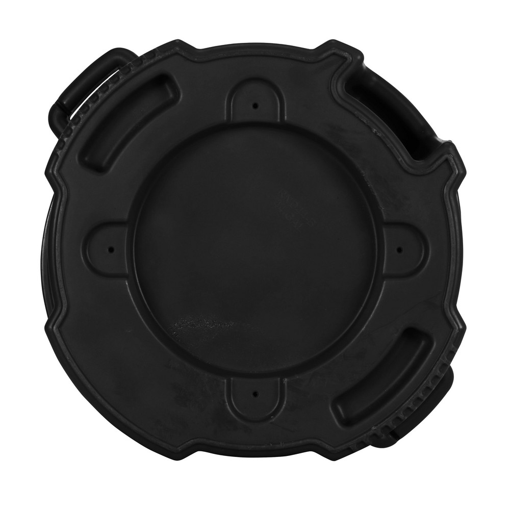 Toter Trash Can: 32 gal, Round, Black - RND32-B0200