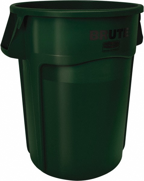 Rubbermaid Dome Lid: Round, For 55 gal Trash Can - FG265788RED
